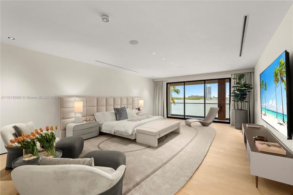 Bedroom, Interior, Recessed Lighting, Water, Wood Texture Flooring