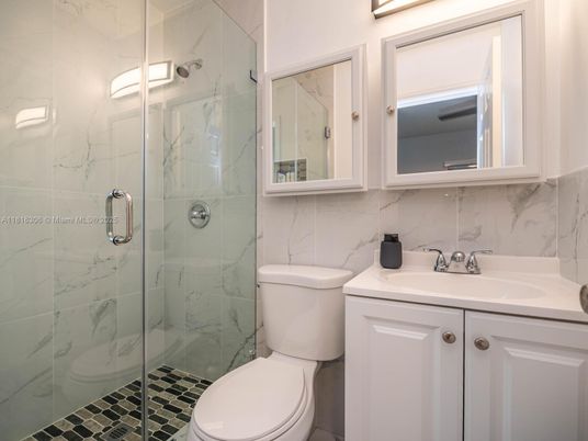 Bathroom, Glass Shower, Interior, Marble Walls