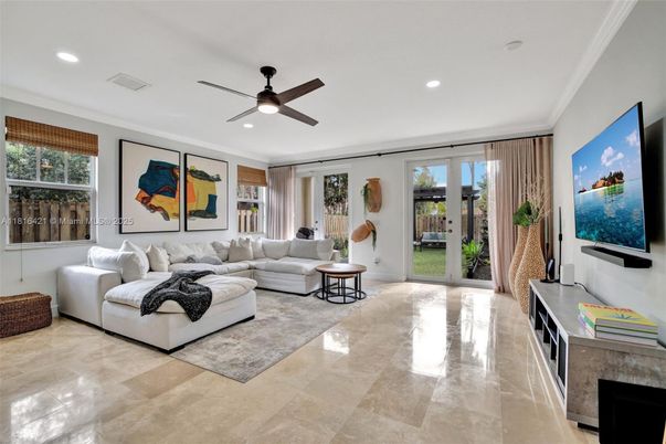 Interior, Living room, Recessed Lighting
