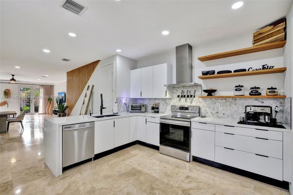 Interior, Kitchen, Recessed Lighting, Stainless Steel Appliances