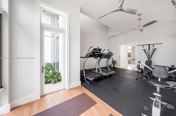 Fitness Equipment, Interior, Wood Texture Flooring
