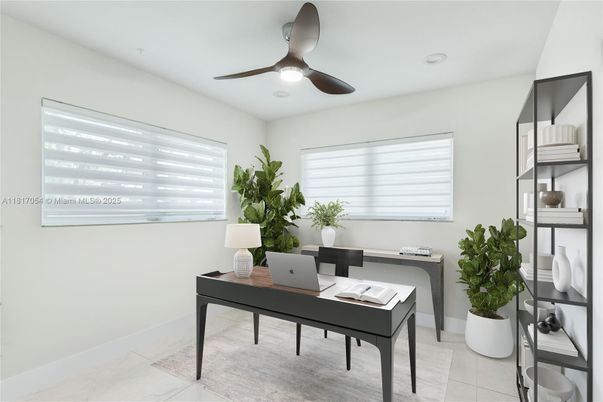 Home Office, Interior, Recessed Lighting