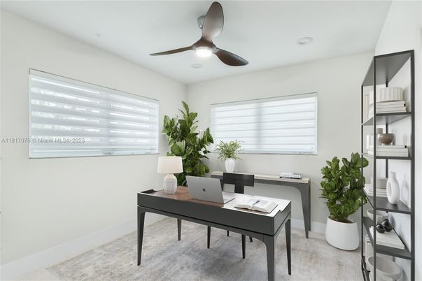 Home Office, Interior, Recessed Lighting