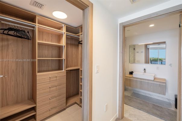 Bathroom, Interior, Recessed Lighting, Walk-in Closets