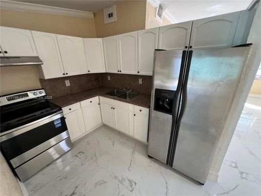 Interior, Kitchen, Marble, Stainless Steel Appliances