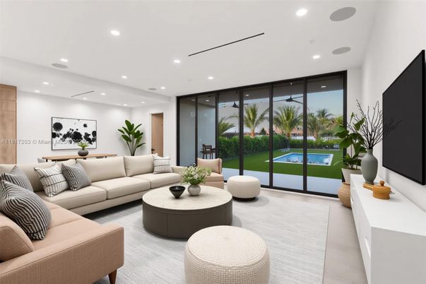 Interior, Living room, Recessed Lighting