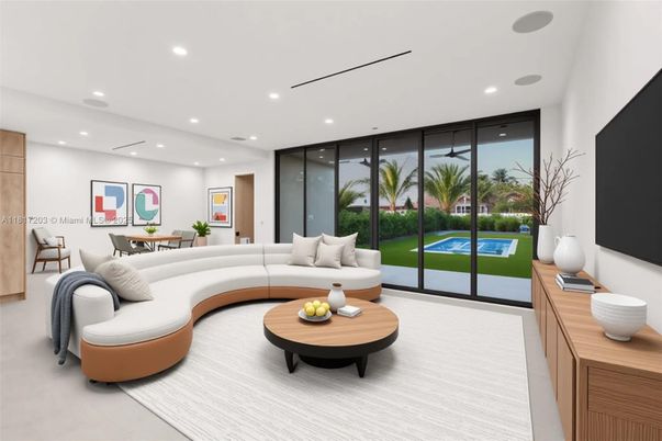 Dining room, Interior, Living room, Recessed Lighting
