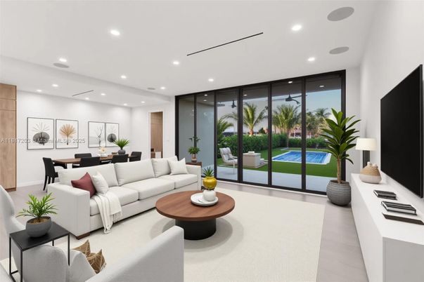 Dining room, Interior, Living room, Recessed Lighting