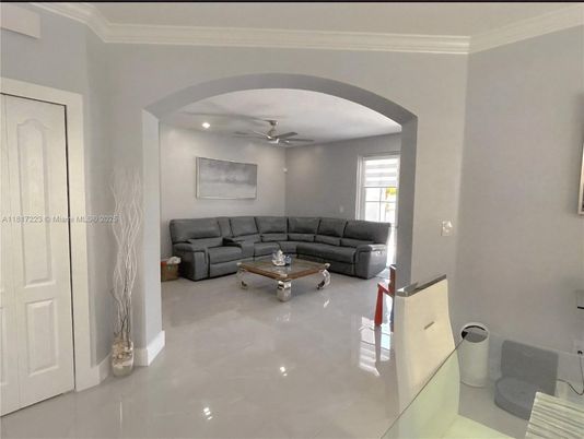 Interior, Living room, Recessed Lighting