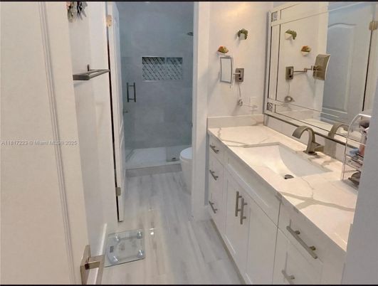 Bathroom, Dual Sink Vanities, Glass Shower, Interior, Marble