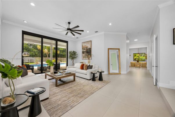 Interior, Living room, Recessed Lighting