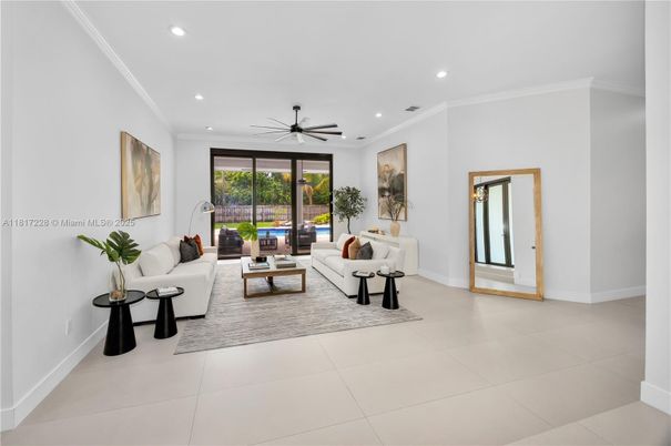 Interior, Living room, Recessed Lighting