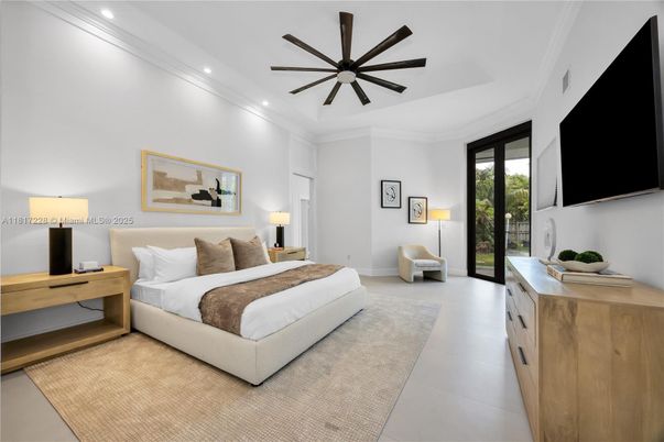 Bedroom, Interior, Pendant Lights, Recessed Lighting