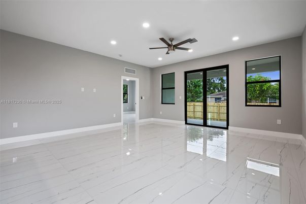 Empty room, Interior, Marble, Recessed Lighting