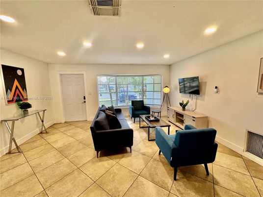 Interior, Living room, Recessed Lighting