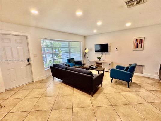 Interior, Living room, Recessed Lighting
