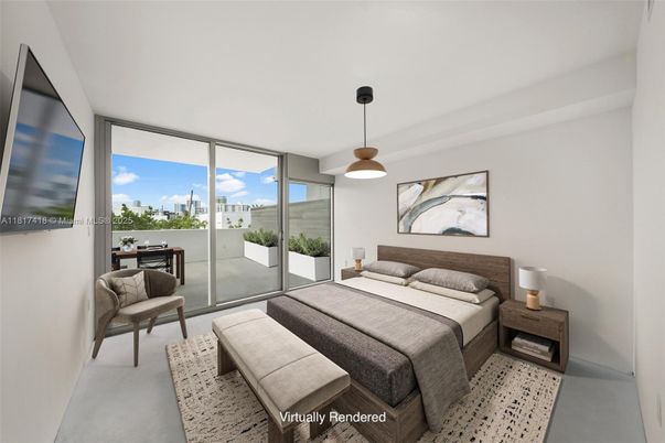 Bedroom, Interior, Pendant Lights, Water