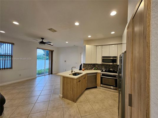 Interior, Kitchen, Recessed Lighting, Stainless Steel Appliances