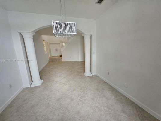Chandelier, Empty room, Interior