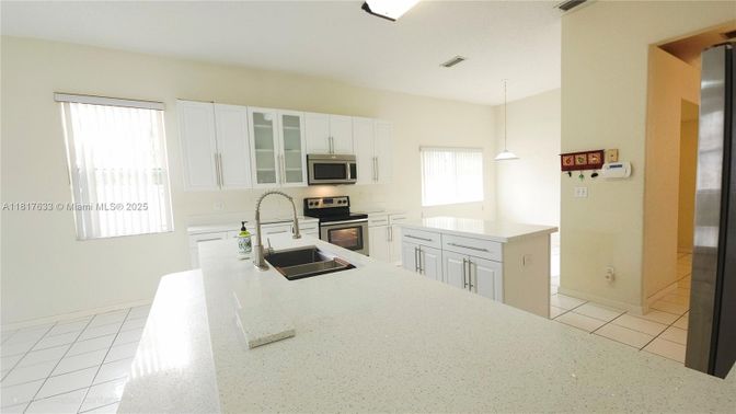 Interior, Kitchen, Pendant Lights, Stainless Steel Appliances