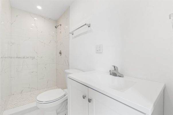 Bathroom, Glass Shower, Interior, Marble Walls, Recessed Lighting