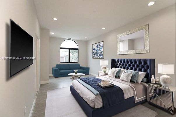 Bedroom, Interior, Recessed Lighting