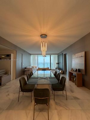 Dining room, Interior, Pendant Lights, Water