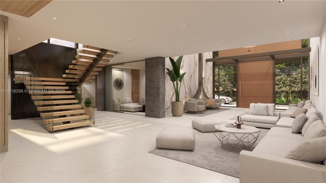 Interior, Living room, Recessed Lighting