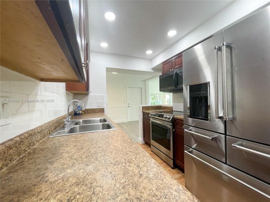 Interior, Kitchen, Recessed Lighting, Stainless Steel Appliances