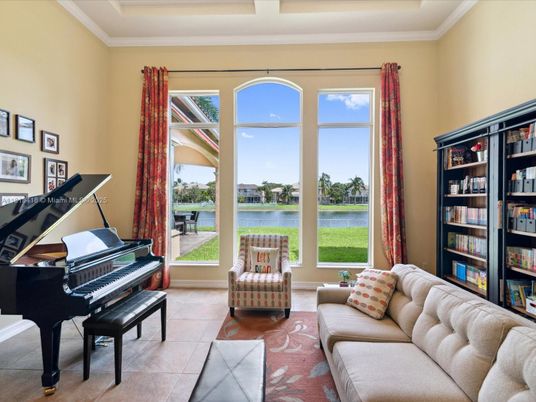 Interior, Living room, Piano, Water