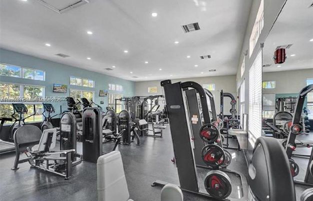 Fitness Equipment, Gym, Interior, Recessed Lighting
