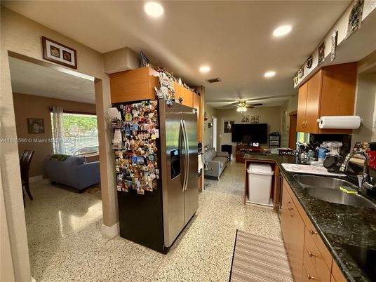 Interior, Kitchen, Living room, Recessed Lighting