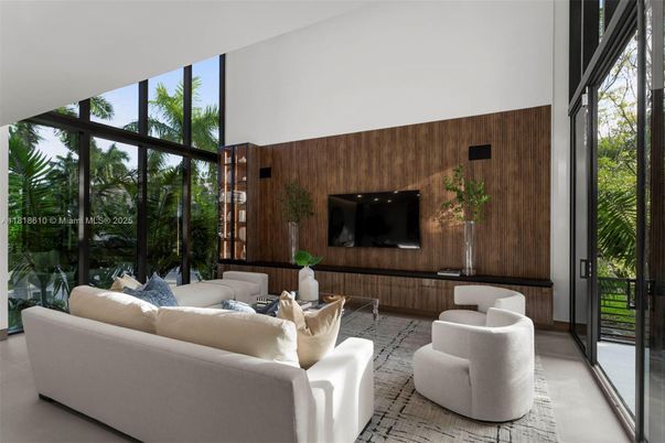 Interior, Living room, Wooden Walls