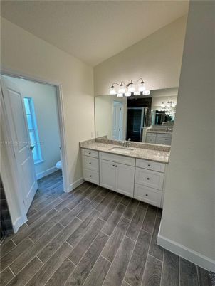 Bathroom, Dual Sink Vanities, Interior, Wood Texture Flooring