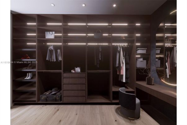 Interior, Recessed Lighting, Walk-in Closets, Wood Texture Flooring