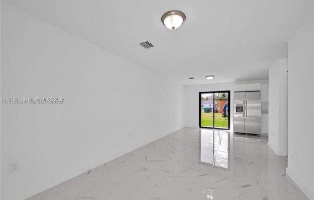 Empty room, Interior, Marble, Stainless Steel Appliances