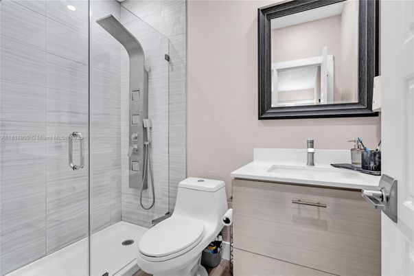 Bathroom, Glass Shower, Interior