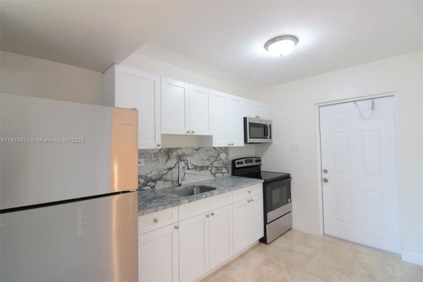Interior, Kitchen, Marble Walls, Stainless Steel Appliances