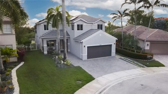 Attached, Detached Garage, Exterior, Facade, Mediterranean