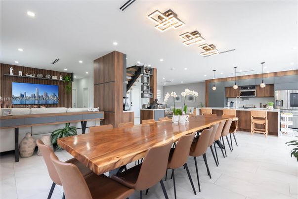 Dining room, Interior, Kitchen, Pendant Lights, Recessed Lighting