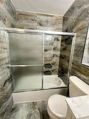 Bathroom, Glass Shower, Interior, Marble