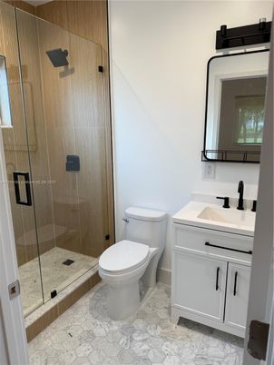 Bathroom, Glass Shower, Interior, Marble