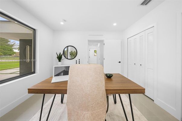 Home Office, Interior, Recessed Lighting