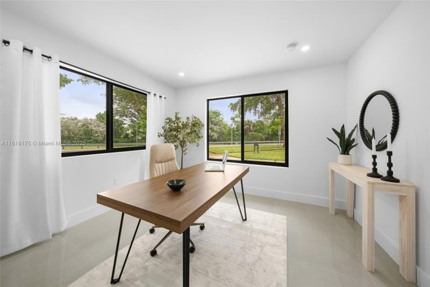 Home Office, Interior, Recessed Lighting