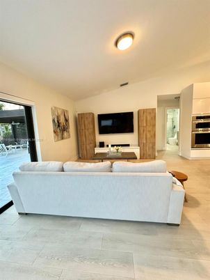 Interior, Kitchen, Living room, Wood Texture Flooring