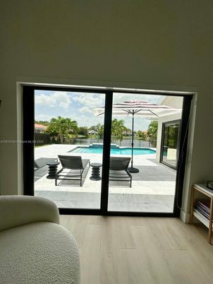 Interior, Pool, Water, Wood Texture Flooring