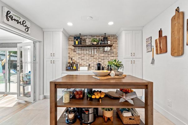 Interior, Recessed Lighting, Stone Walls