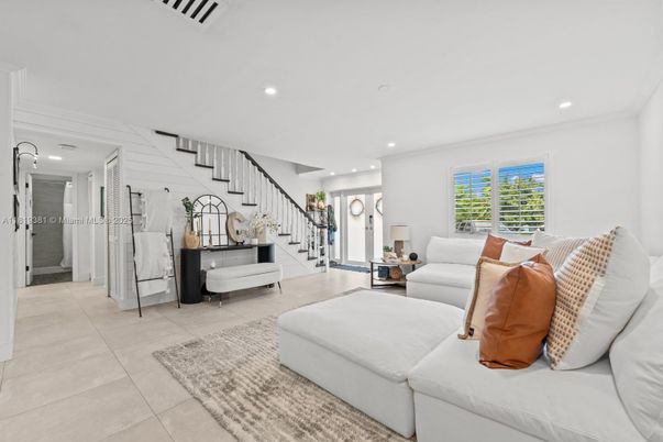 Interior, Living room, Recessed Lighting