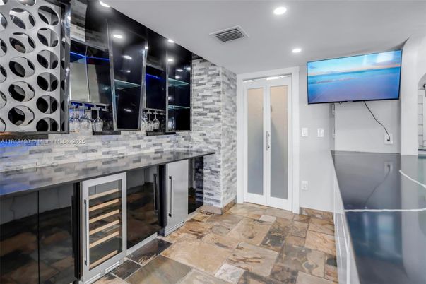 Interior, Recessed Lighting, Stone Walls