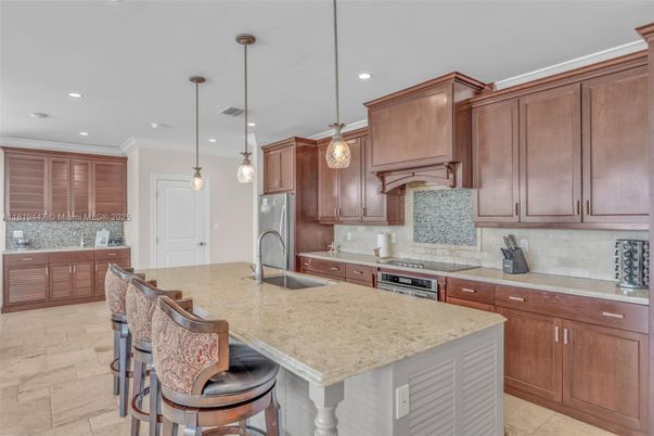 Interior, Kitchen, Pendant Lights, Recessed Lighting, Stainless Steel Appliances